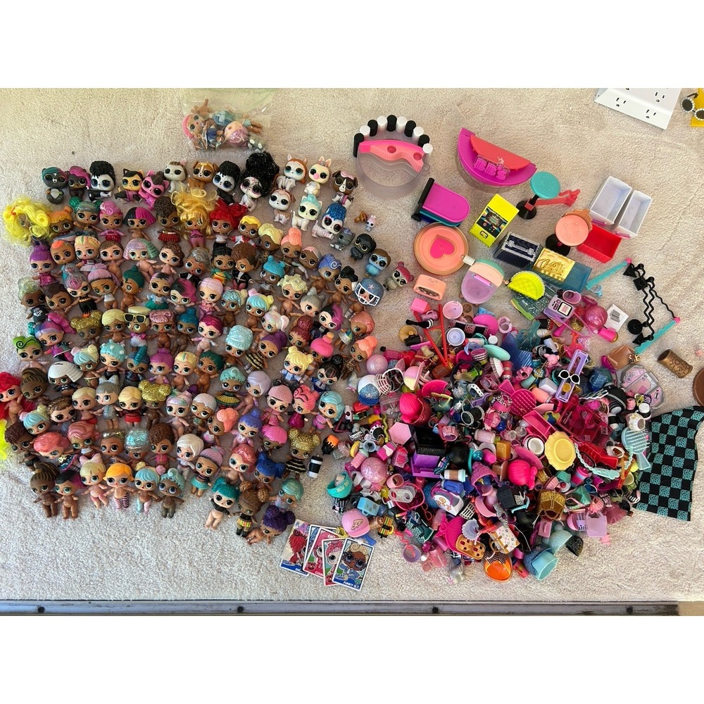HUGE 120+ LOL Surprise Doll Lot, 500+ Total Pcs.- Bigs, Lils, Pets, Accessories